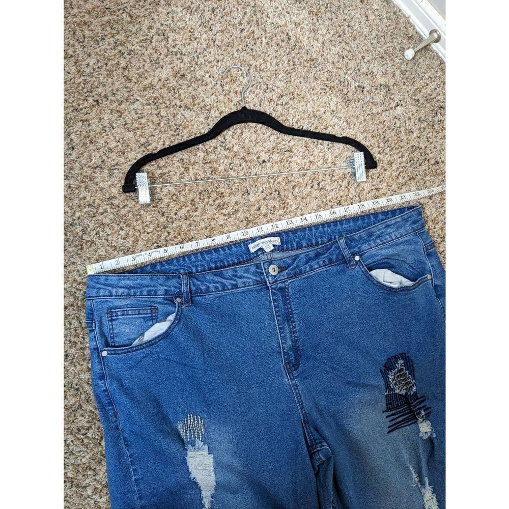 Indigothread Co. Visible Mending Plus Skinny Jean… - image 2